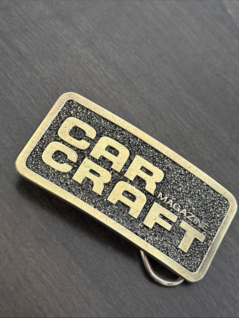 Car Craft Magazine Brass Belt Buckle - New, Never Worn, Circa 1980s
